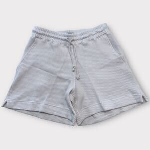 AYR Waffle Cone‎ Shorts Womens S Seashell Off White Pima Cotton Lounge Casual